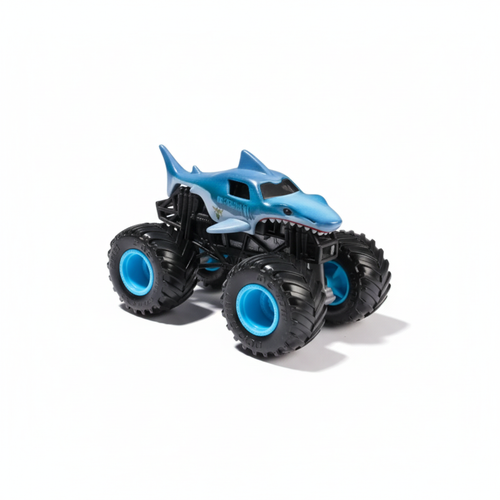 Monster Jam Megalodon blue shark die-cast monster truck